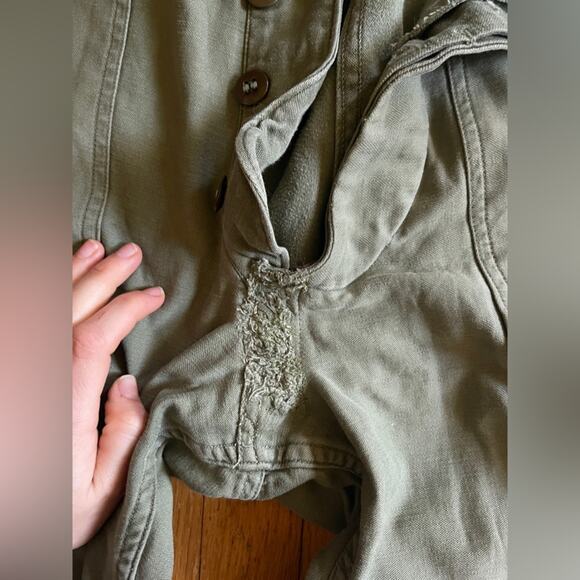 50s Vintage Korean Era Cotton Sateen Pants - Picture 7 of 13
